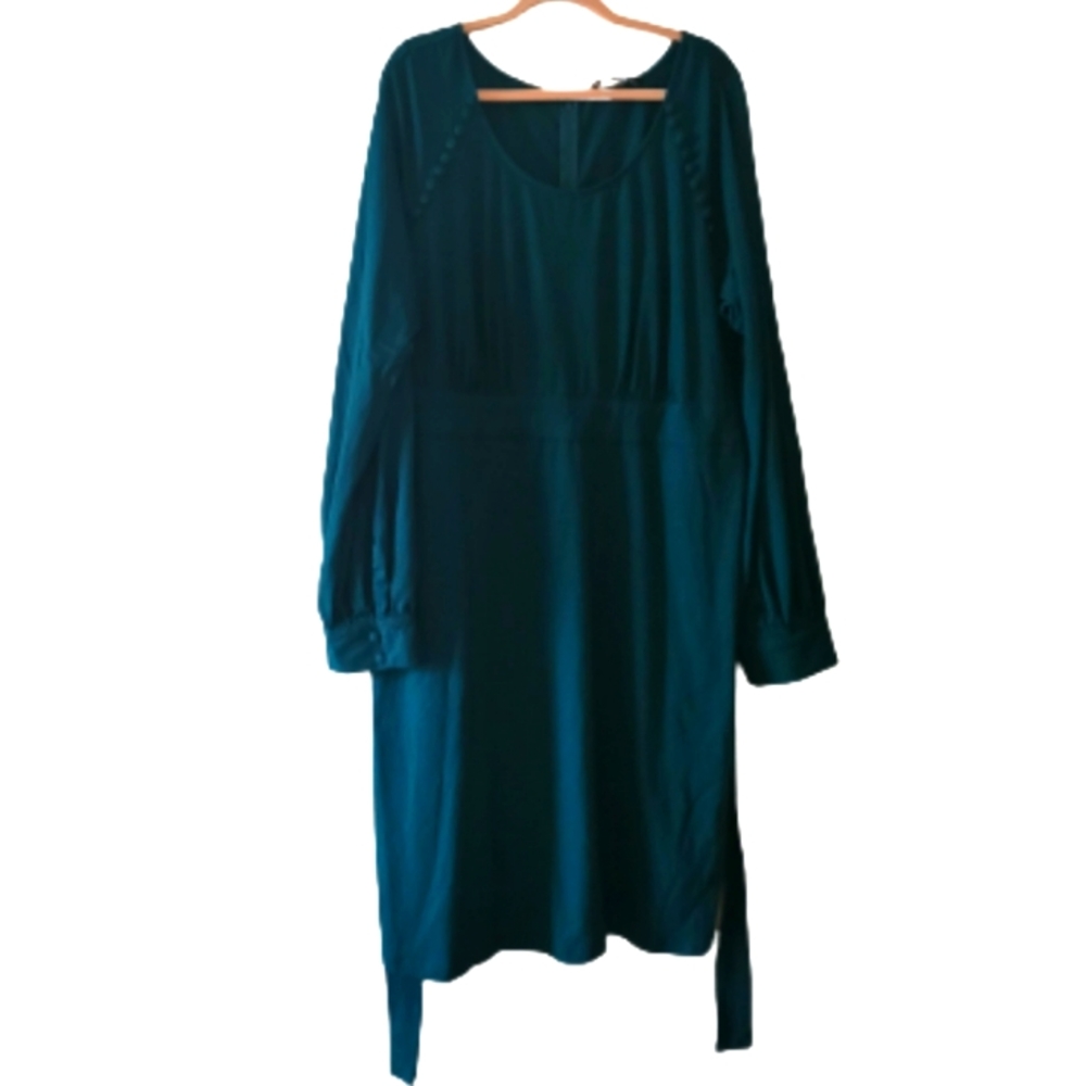 Eshakti Dark Green Long Sleeve Dress Size 2x